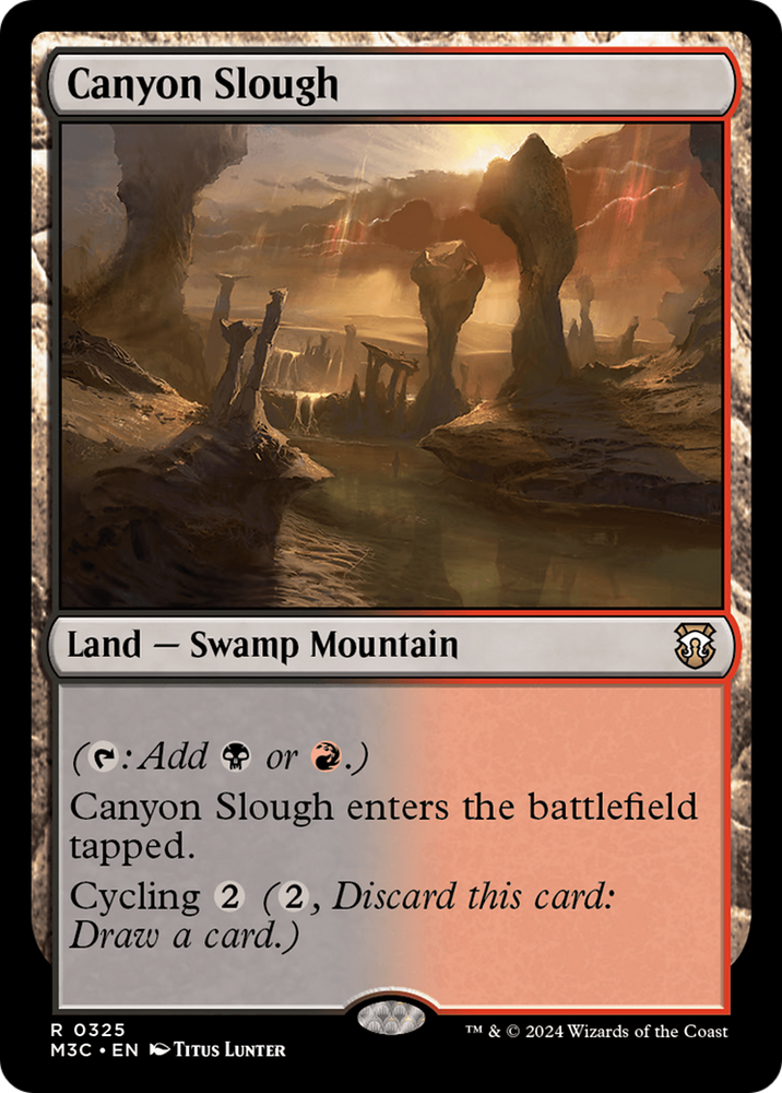 Canyon Slough (Ripple Foil) [Modern Horizons 3 Commander]