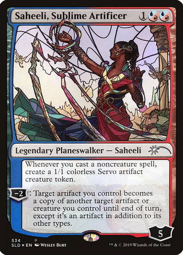 Saheeli, Sublime Artificer (Stained Glass) [Secret Lair Drop Promos]