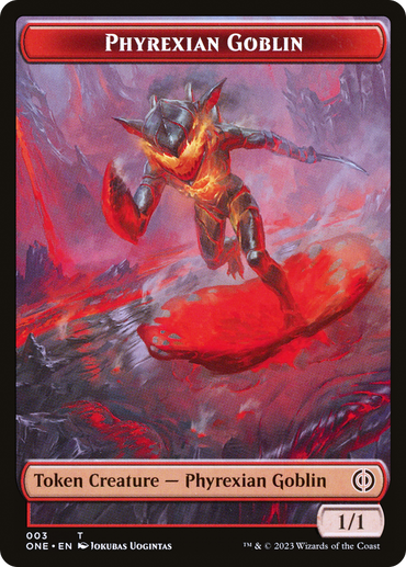 Phyrexian Goblin // Phyrexian Horror Double-Sided Token [Phyrexia: All Will Be One Tokens]