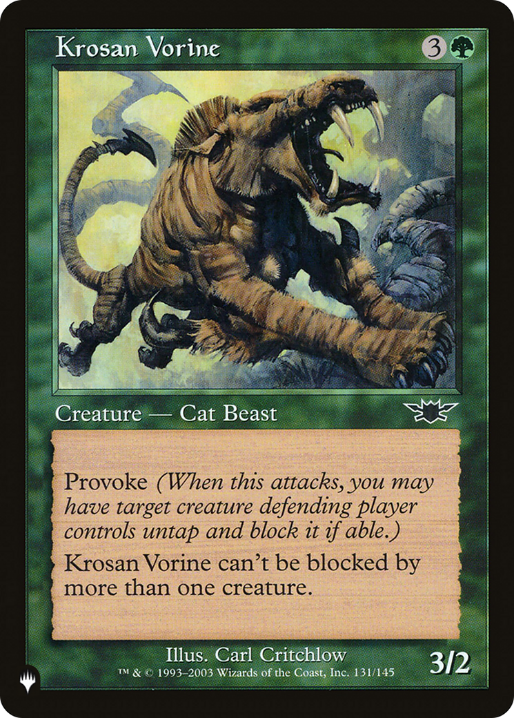 Krosan Vorine [The List]