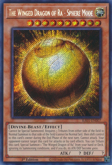 The Winged Dragon of Ra - Sphere Mode [RA01-EN007] Secret Rare