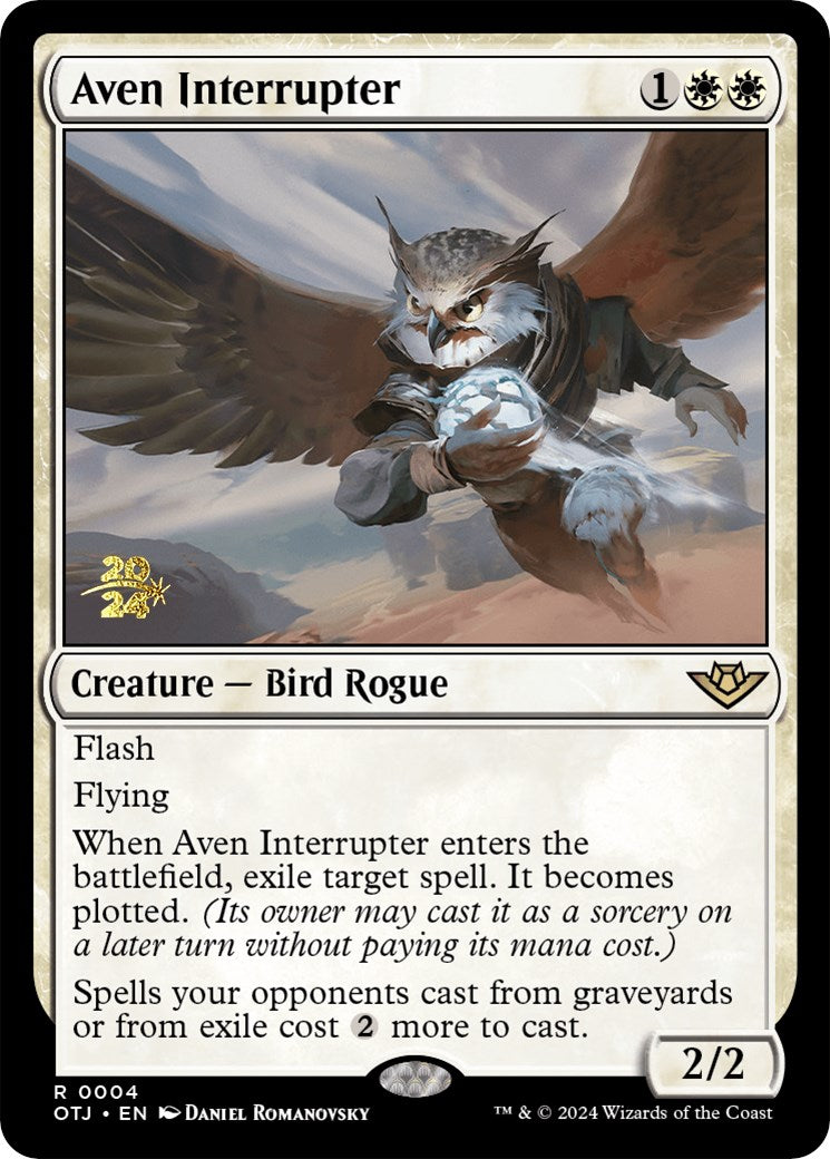 Aven Interrupter [Outlaws of Thunder Junction Prerelease Promos]