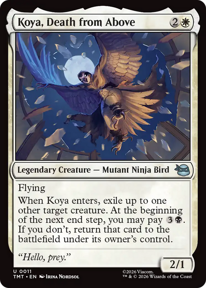 Koya, Death from Above [Teenage Mutant Ninja Turtles]