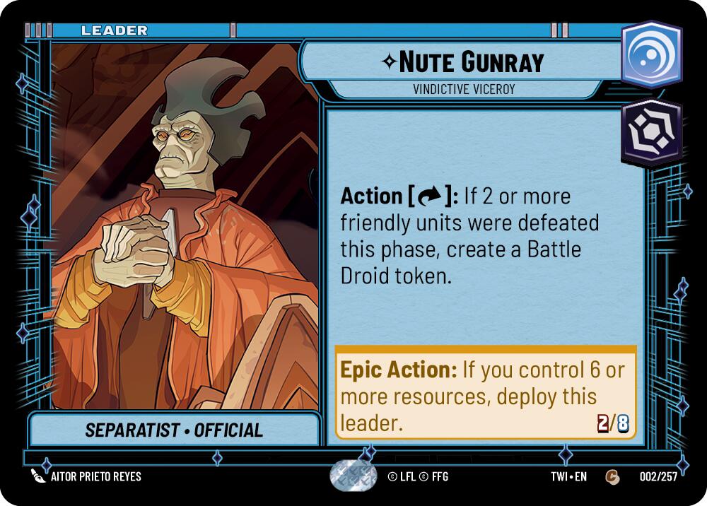 Nute Gunray - Vindictive Viceroy (002/257) (002/257) [Twilight of the Republic]