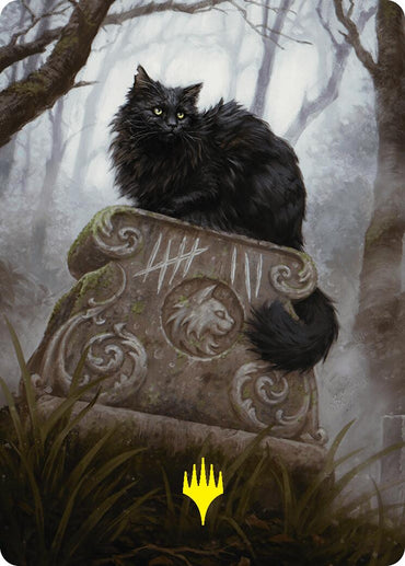 Nine-Lives Familiar 2 Art Card (36/54) (Gold-Stamped Planeswalker Symbol) [Foundations Art Series]