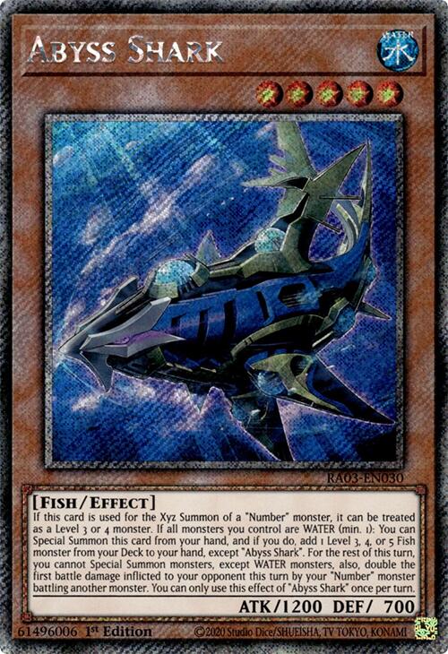 Abyss Shark (Platinum Secret Rare) [RA03-EN030] Platinum Secret Rare