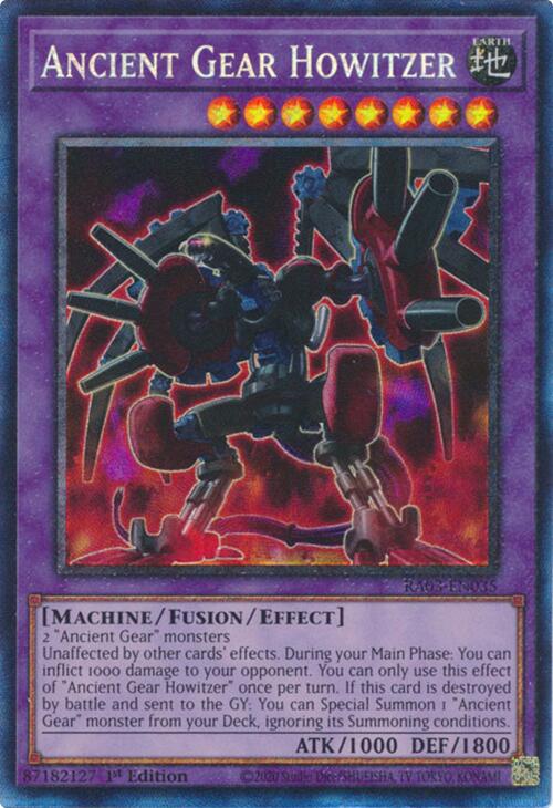 Ancient Gear Howitzer (CR) [RA03-EN035] Prismatic Collector's Rare