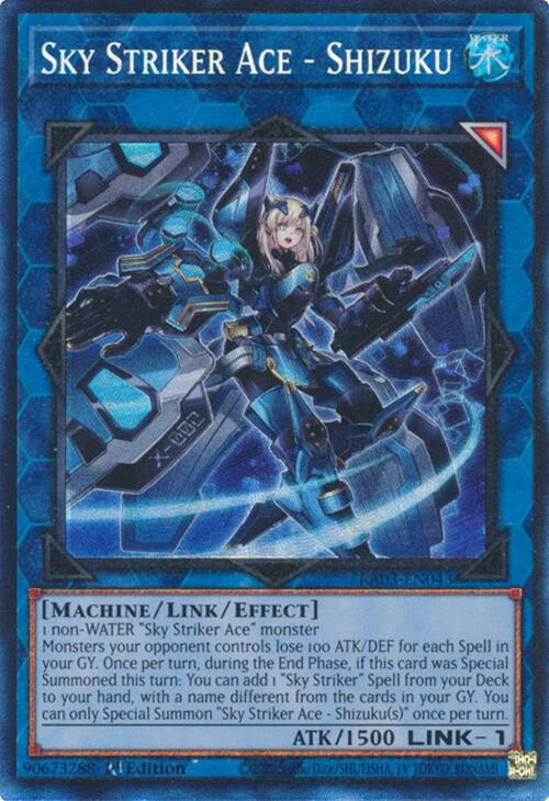 Sky Striker Ace - Shizuku (CR) [RA03-EN043] Prismatic Collector's Rare