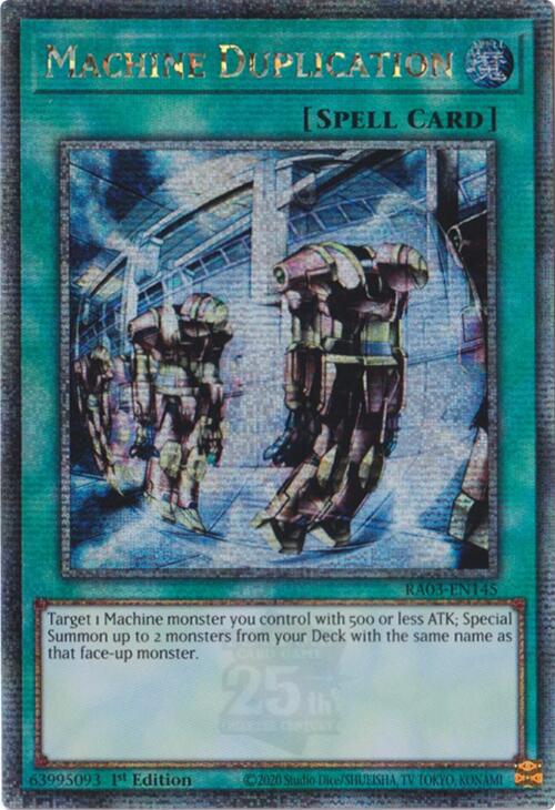 Machine Duplication (Quarter Century Secret Rare) [RA03-EN145] Quarter Century Secret Rare