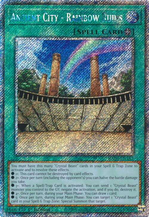 Ancient City - Rainbow Ruins (Platinum Secret Rare) [RA03-EN181] Platinum Secret Rare