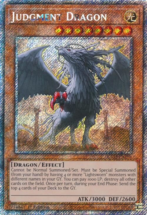 Judgment Dragon (Platinum Secret Rare) [RA03-EN196] Platinum Secret Rare