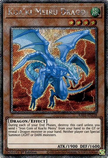 Koa'ki Meiru Drago (Platinum Secret Rare) [RA03-EN218] Platinum Secret Rare