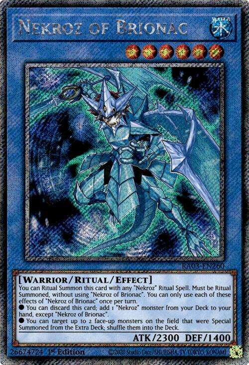 Nekroz of Brionac (Platinum Secret Rare) [RA03-EN260] Platinum Secret Rare