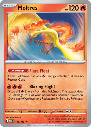 Moltres (146/165 - Deck Exclusives) [Scarlet & Violet 151]