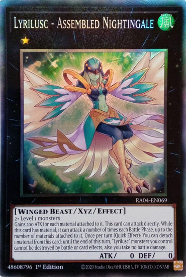 Lyrilusc - Assembled Nightingale [RA04-EN069] Prismatic Collector's Rare