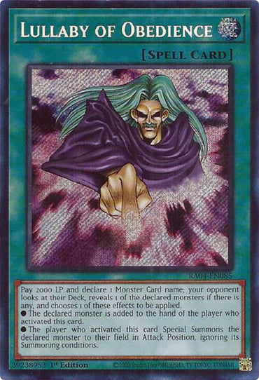Lullaby of Obedience [RA04-EN085] Secret Rare