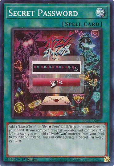 Secret Password [RA04-EN095] Super Rare