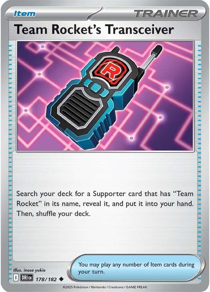 Team Rocket's Transceiver (178/182) [Scarlet & Violet: Destined Rivals]