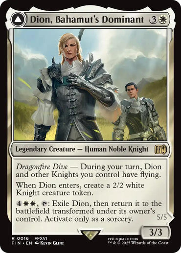 Dion, Bahamut's Dominant // Bahamut, Warden of Light [FINAL FANTASY]