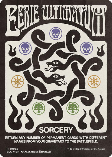 Eerie Ultimatum (Halo Foil) [Secret Lair Countdown Kit]