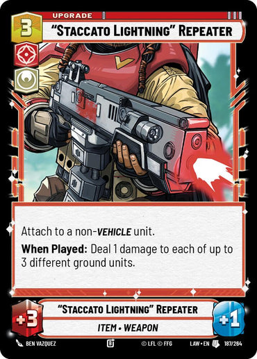 "Staccato Lightning" Repeater (187/264) (187/264) [A Lawless Time]