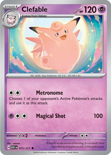Clefable (075/217) [Mega Evolution: Ascended Heroes]
