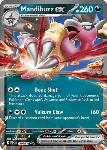 Mandibuzz ex (139/217) [Mega Evolution: Ascended Heroes]