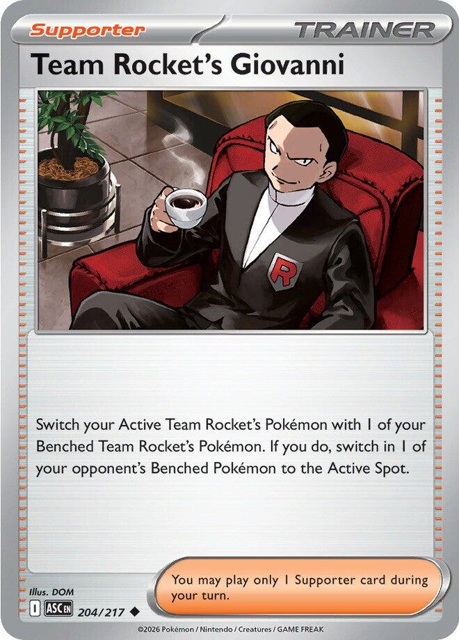 Team Rocket's Giovanni (204/217) [Mega Evolution: Ascended Heroes]