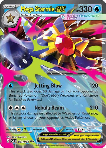 Mega Starmie ex (021/088) [Mega Evolution: Perfect Order]