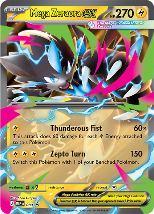 Mega Zeraora ex (089) [Mega Evolution Promo]