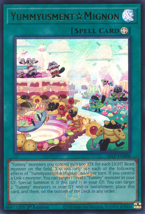 YummyusmentMignon (Emblazoned) [26LP-EN006] Ultra Rare