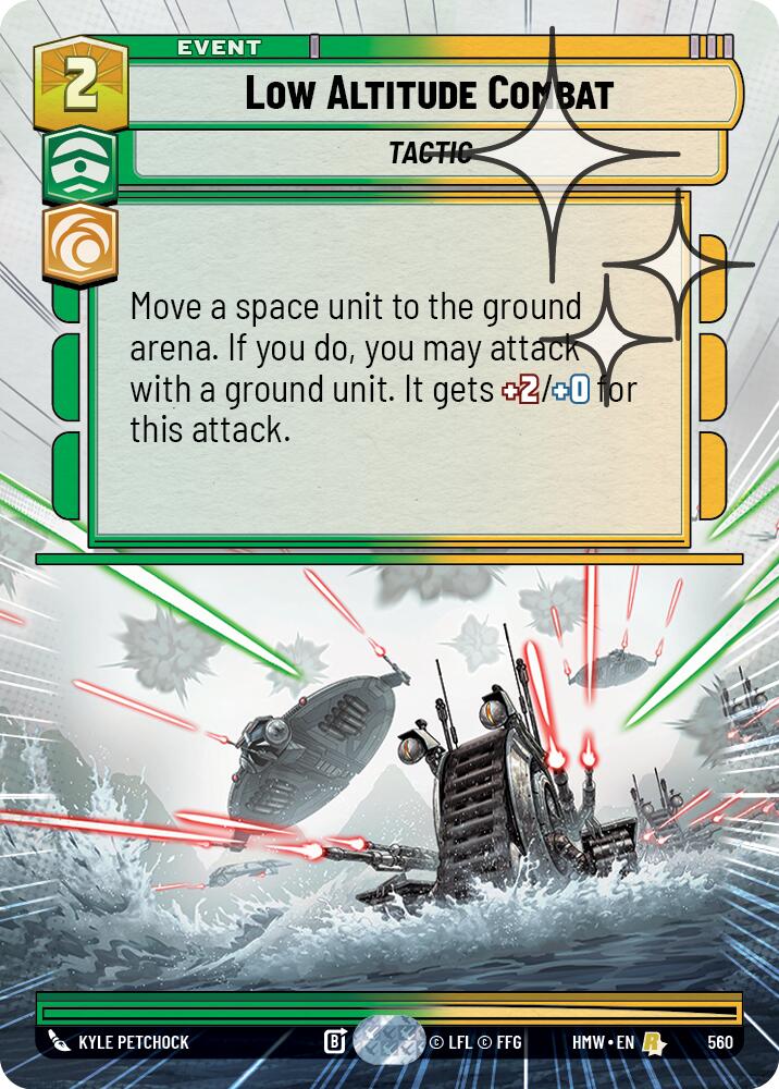 Low Altitude Combat (560) (Hyperspace Foil) (560) [Homeworlds]