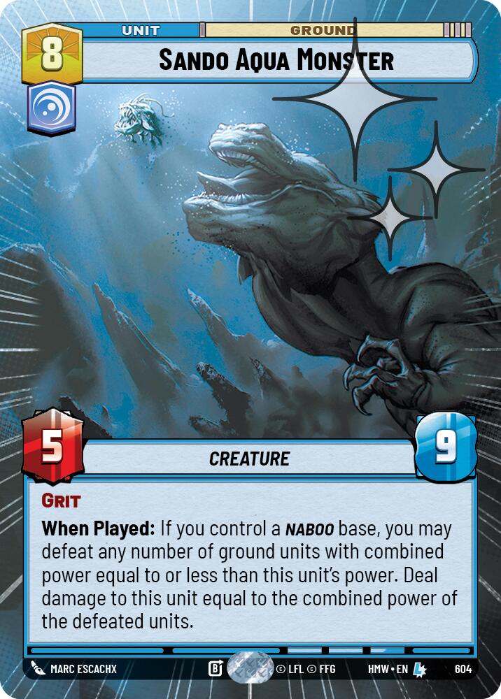 Sando Aqua Monster (604) (Hyperspace Foil) (604) [Homeworlds]