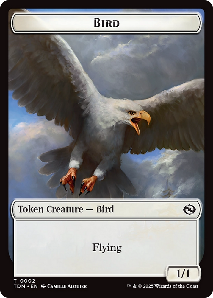 Spider // Bird Double-Sided Token [Tarkir: Dragonstorm Commander Tokens]