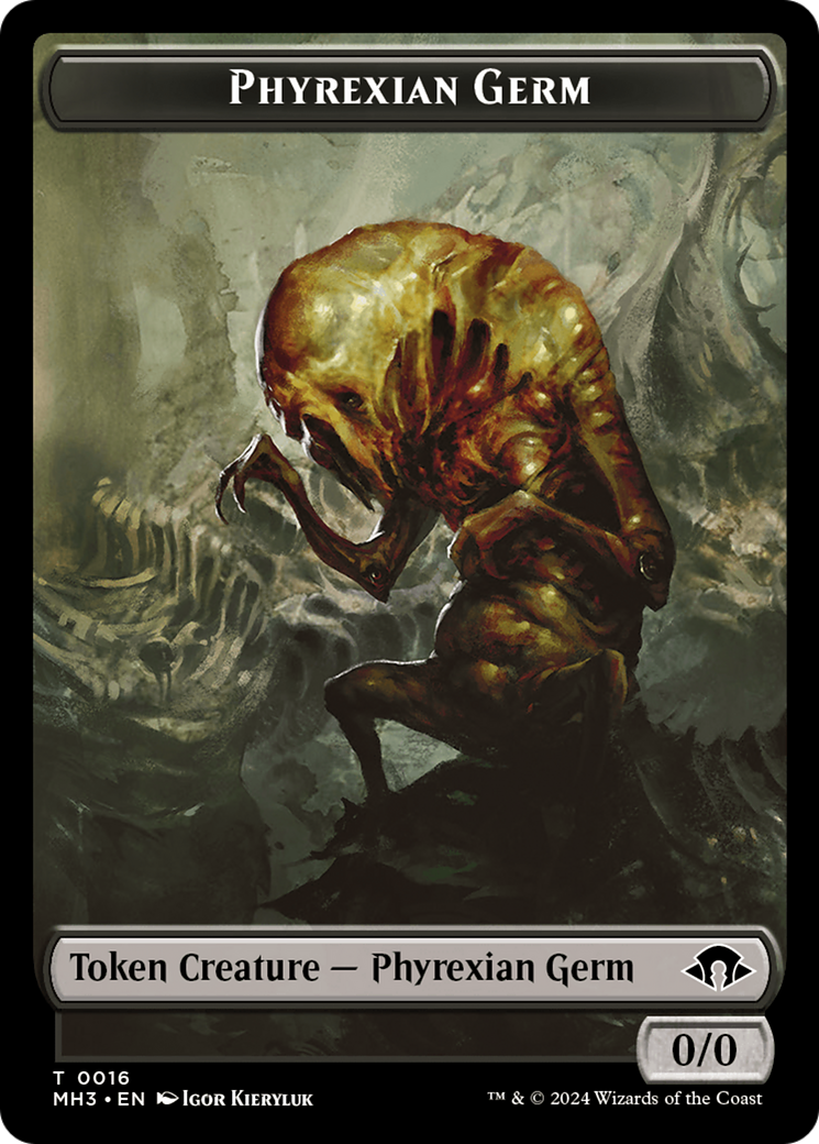 Phyrexian Germ // Cat Double-Sided Token [Modern Horizons 3 Tokens]