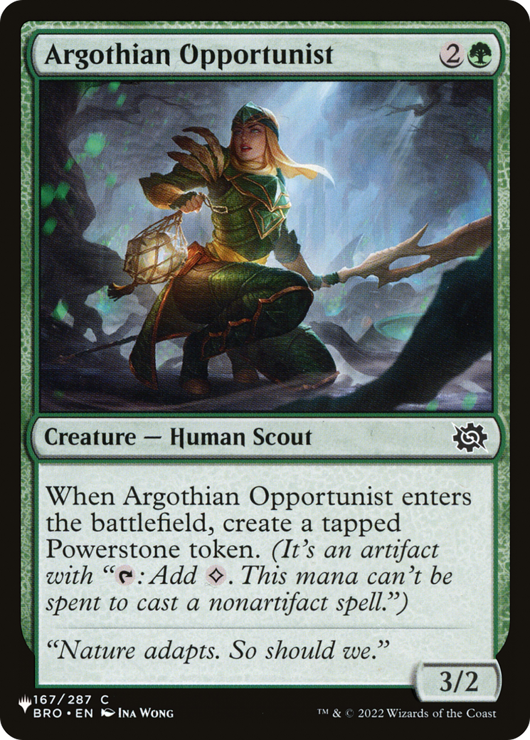 Argothian Opportunist [The List]