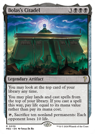 Bolas's Citadel (White Border) [Mystery Booster 2]