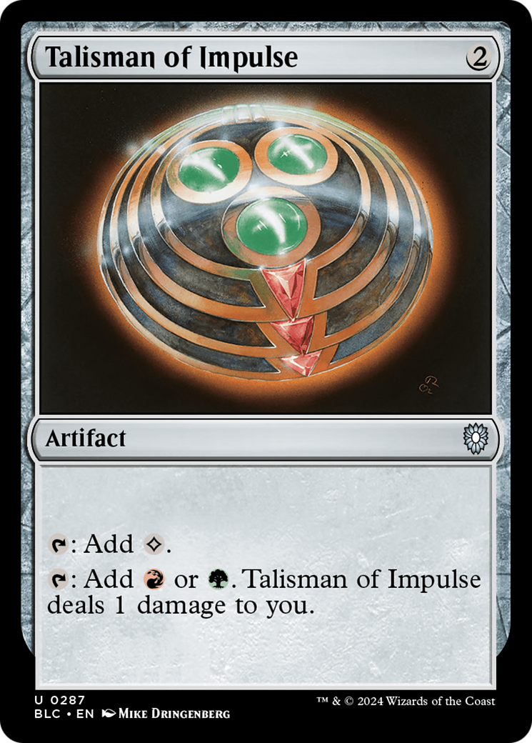 Talisman of Impulse [Bloomburrow Commander]