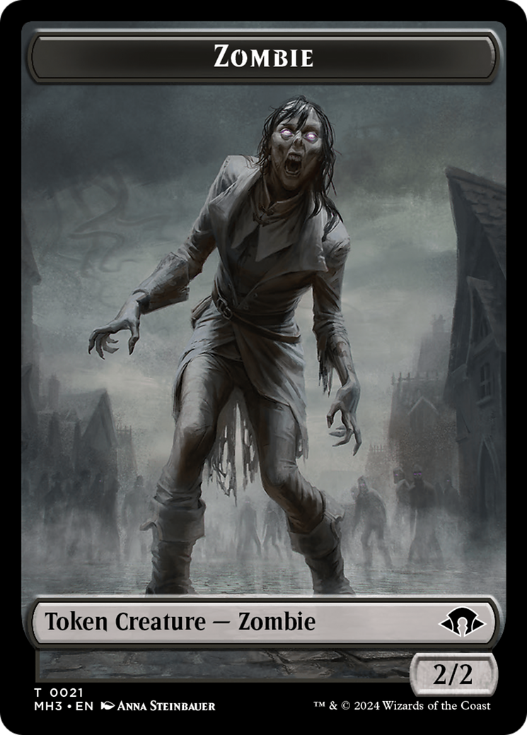 Zombie // Insect (0027) Double-Sided Token [Modern Horizons 3 Tokens]