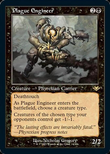 Plague Engineer (Retro Foil Etched) [Modern Horizons]