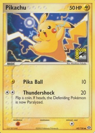 Pikachu (60/106) (2005 San Diego Comic Con) [Miscellaneous Cards]