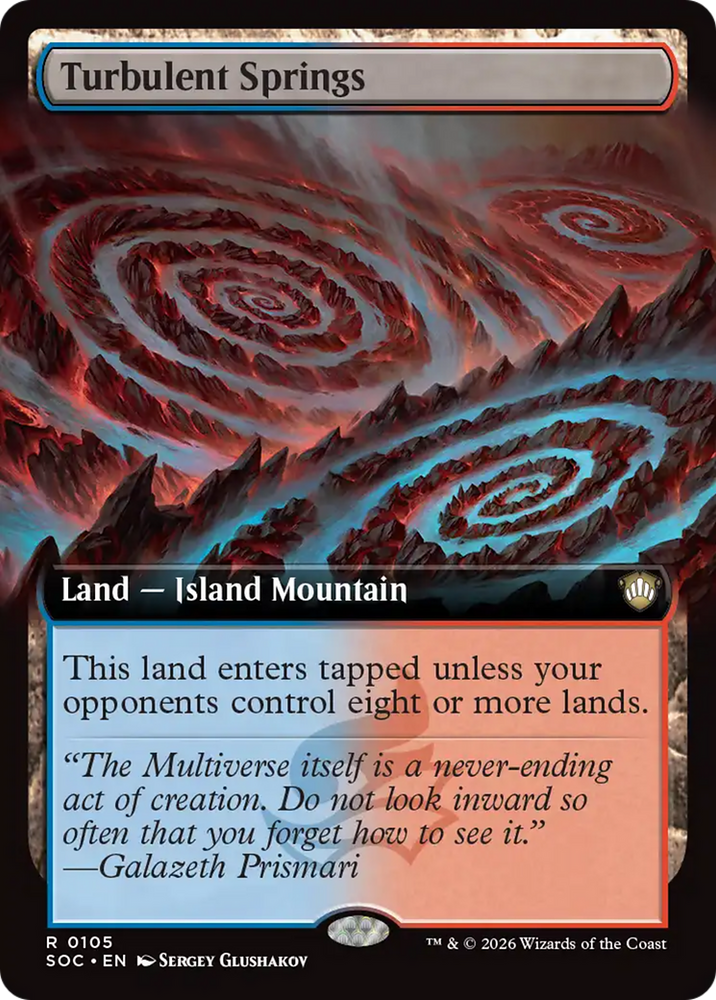 Turbulent Springs (Extended Art) [Secrets of Strixhaven Commander]