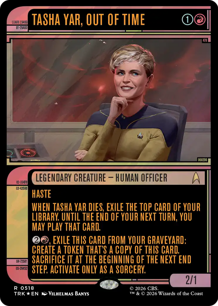 Tasha Yar, Out of Time (Showcase) (Surge Foil) [Star Trek]