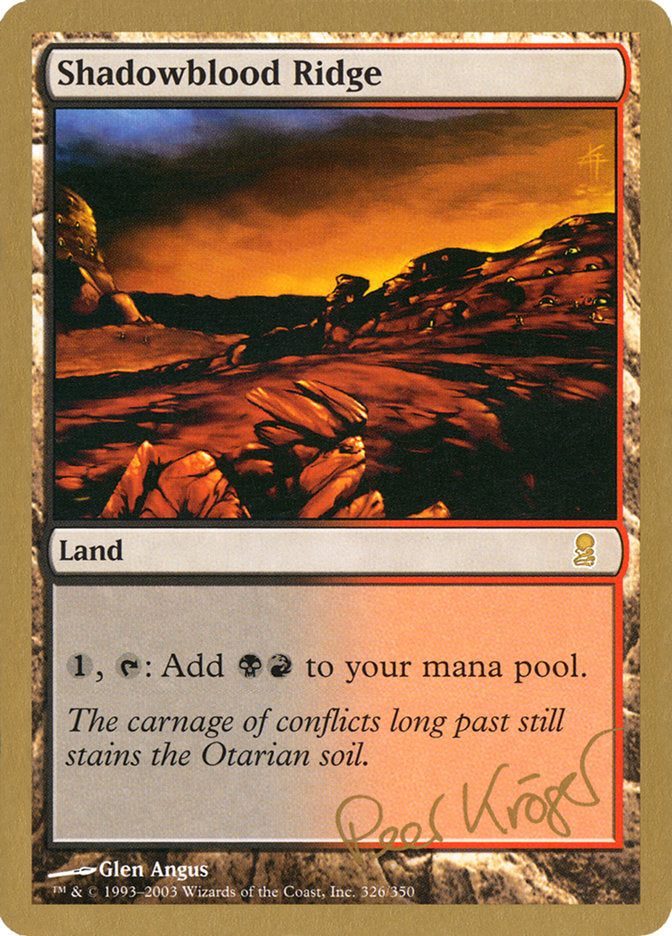 Shadowblood Ridge (Peer Kroger) [World Championship Decks 2003]