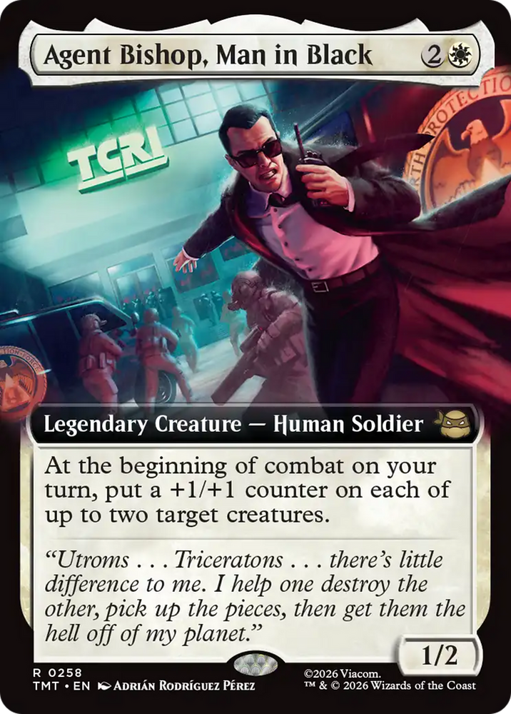 Agent Bishop, Man in Black (Extended Art) [Teenage Mutant Ninja Turtles]