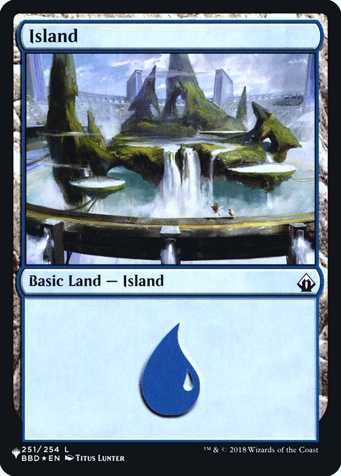 Island (Battlebound) [Secret Lair: Heads I Win, Tails You Lose]