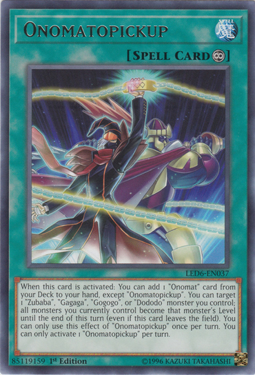 Onomatopickup [LED6-EN037] Rare