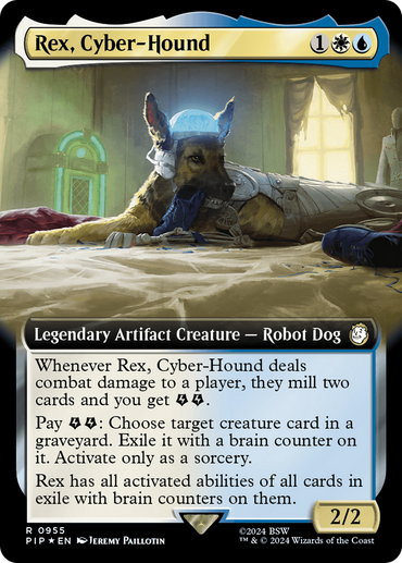 Rex, Cyber-Hound (Extended Art) (Surge Foil) [Fallout]