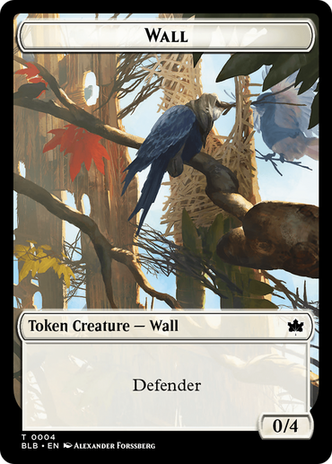 Wall Token [Bloomburrow Tokens]