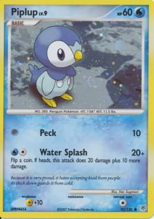 Piplup (93/130) (Cosmos Holo) [Diamond & Pearl: Base Set]